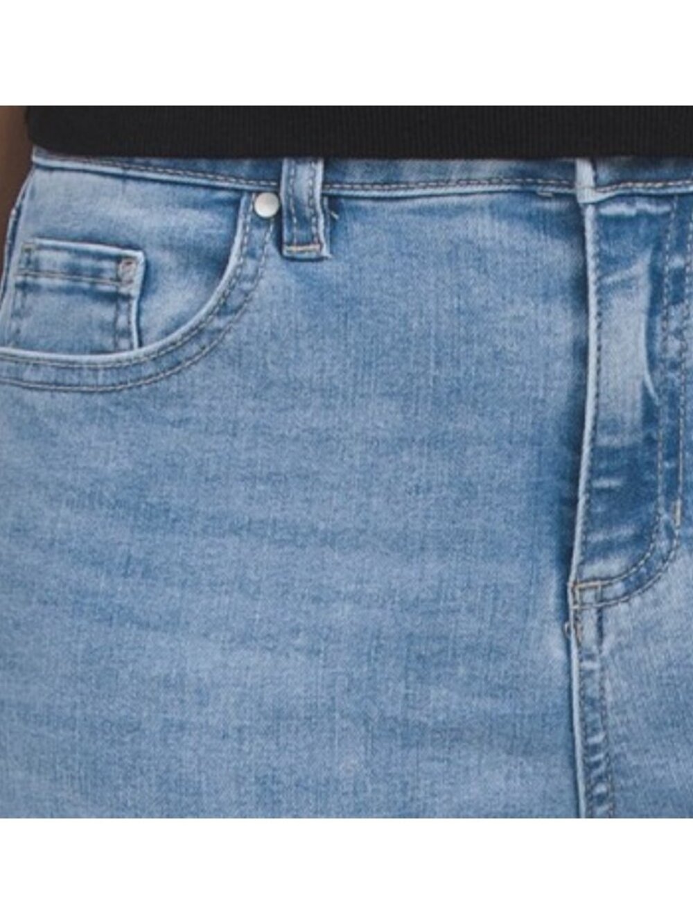 D. JEANS High Rise Baby Roll Skinny Jeans - Picture 3 of 3